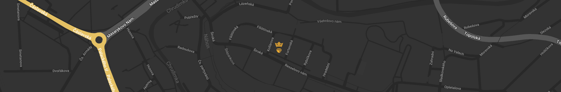 Poloha Royal Class Barber Chrudim na mapě